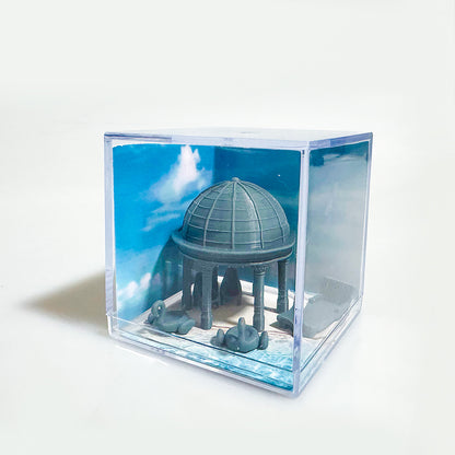 Yao's Studio LYTS048 Miniature Outdoor Leisure, Seaside Beach, Scene Display Box