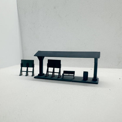 Yao's Studio LYTS070 Diorama Small Station Passenger Platform For Railway Layout