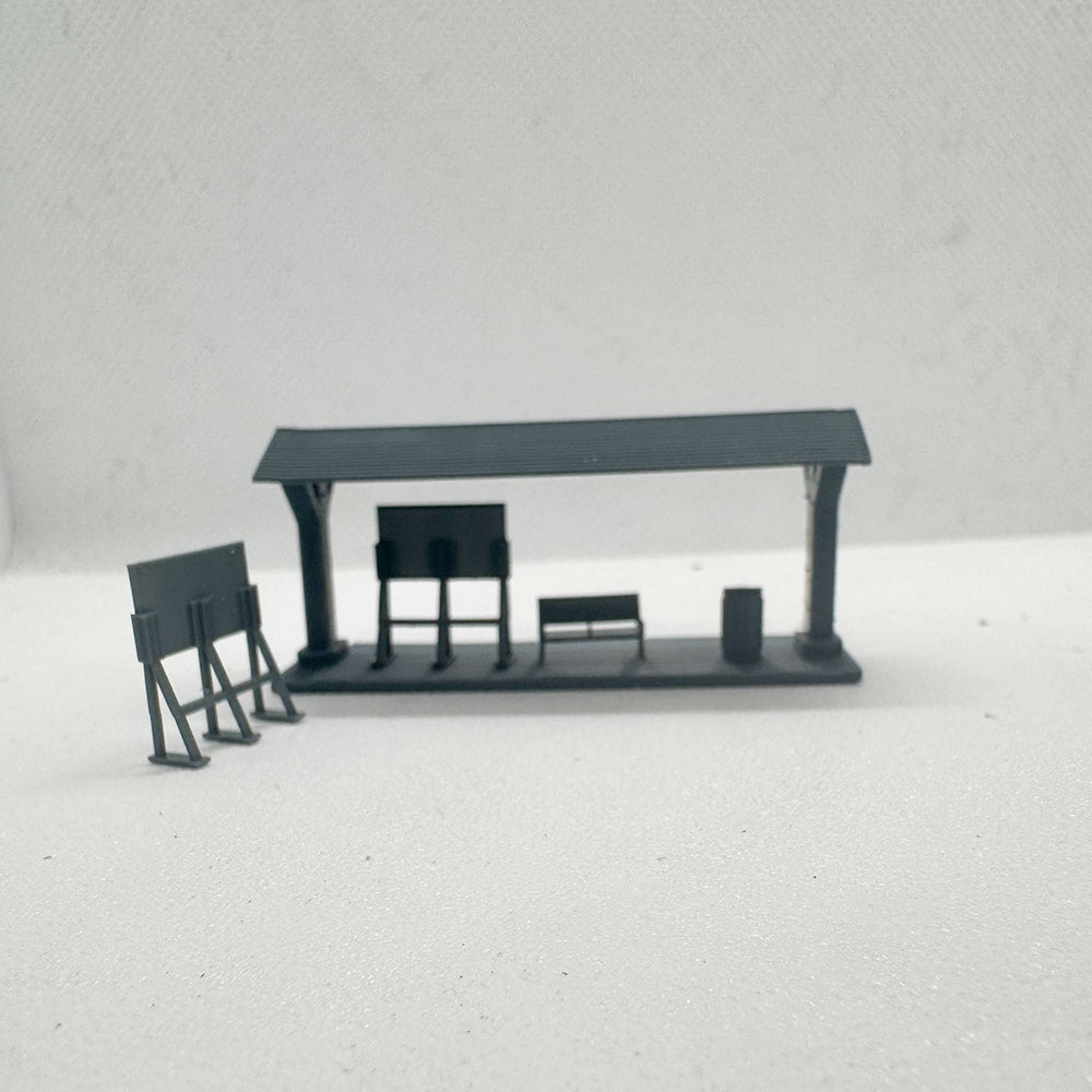 Yao's Studio LYTS070 Diorama Small Station Passenger Platform For Railway Layout