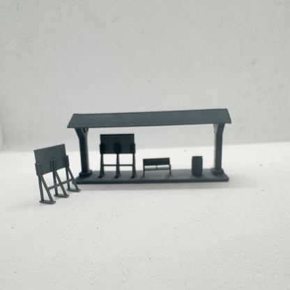 Yao's Studio LYTS070 Diorama Small Station Passenger Platform For Railway Layout