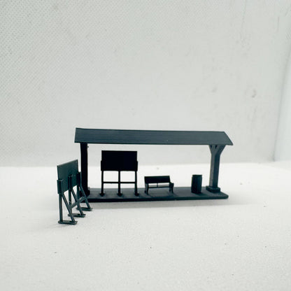 Yao's Studio LYTS070 Diorama Small Station Passenger Platform For Railway Layout