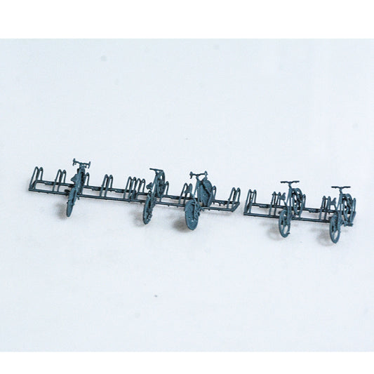 Yao's Studio LYTS042 Bicycles 5pcs Bikes Parking Racks Model Trains Layout