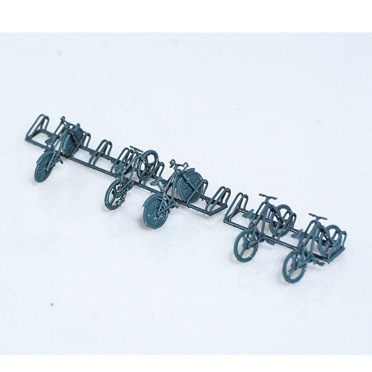 Yao's Studio LYTS042 Bicycles 5pcs Bikes Parking Racks Model Trains Layout