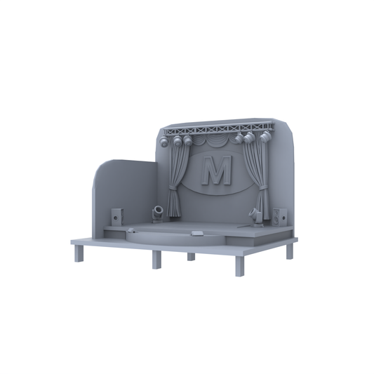 MRY-SFW LYTS191 Mini Stage Model with Lights & Speakers - Micro Scene Decoration Collectible Desktop Ornament