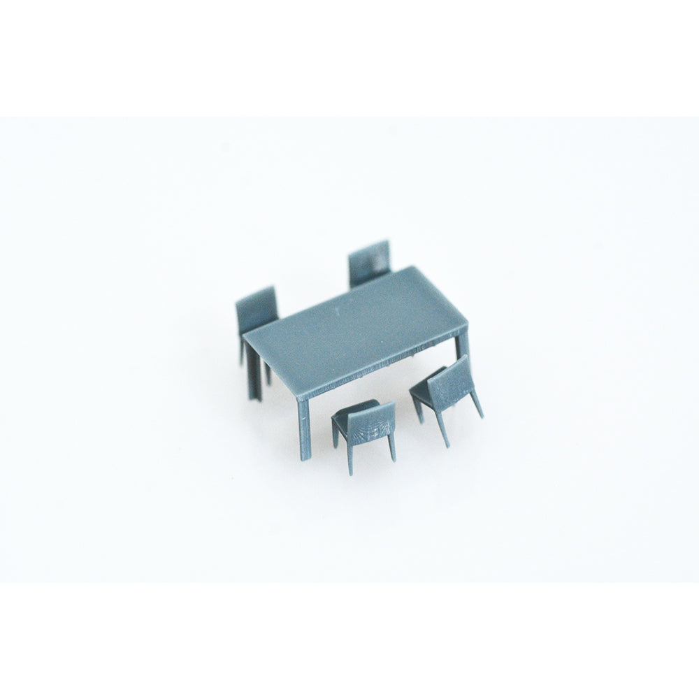 Yao's Studio LYTS003 Miniature Factory Building Military Car Railroad Track Accessory Props Diorama Scenery Five-Piece Dining Set Kitchen Combination