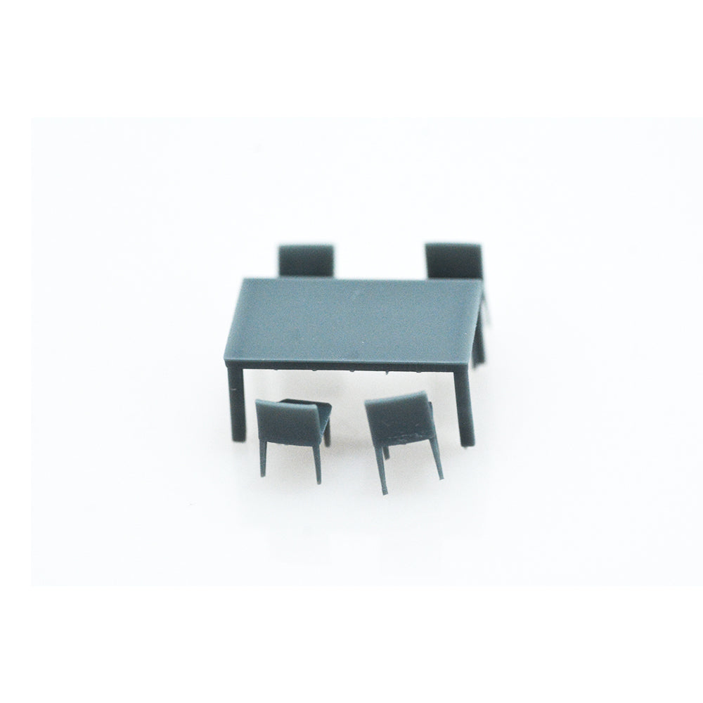 Yao's Studio LYTS003 Miniature Factory Building Military Car Railroad Track Accessory Props Diorama Scenery Five-Piece Dining Set Kitchen Combination