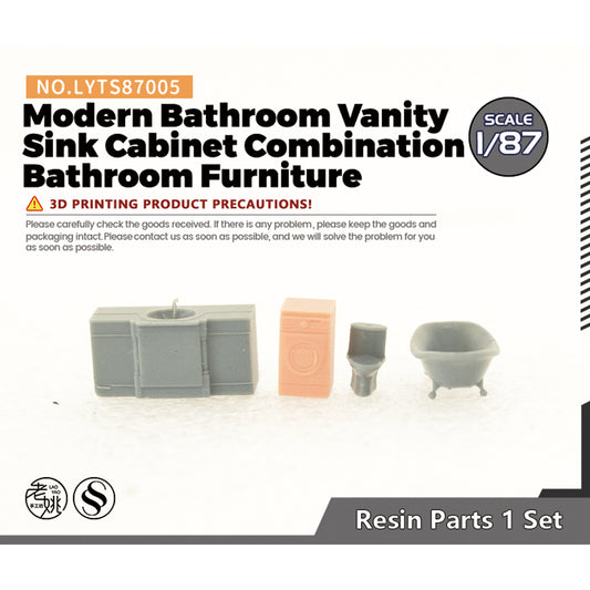 Yao's Studio LYTS005 Miniature Factory Building Military Car Railroad Track Accessory Props Diorama Scenery Modern Bathroom Vanity Sink Cabinet Combination Bathroom Furniture