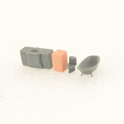 Yao's Studio LYTS005  HO Scale Miniature Factory Building Military Car Railroad Track Accessory Props Diorama Scenery Modern Bathroom Vanity Sink Cabinet Combination Bathroom Furniture