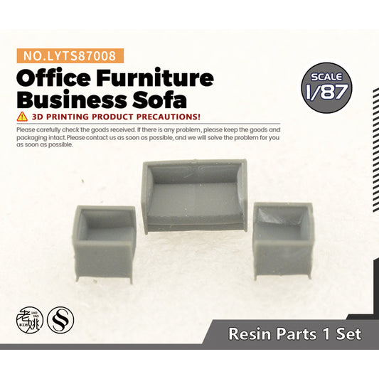 Yao's Studio LYTS008 Miniature Factory Building Military Car Railroad Track Accessory Props Diorama Scenery Office Furniture Business Sofa