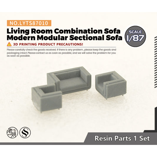 Yao's Studio LYTS010 Miniature Factory Building Military Car Railroad Track Accessory Props Diorama Scenery Living Room Combination Sofa Modern Modular Sectional Sofa