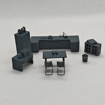 Yao's Studio LYTS012 Miniature Scenes Simulated Kitchen And Dining Table Models Decorative Ornaments And Dollhouses