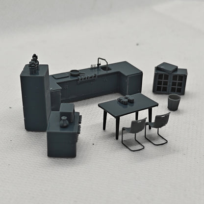 Yao's Studio LYTS012 Miniature Scenes Simulated Kitchen And Dining Table Models Decorative Ornaments And Dollhouses