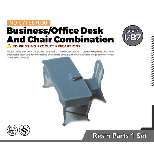Yao's Studio LYTS030 Miniature Dock factory building Shipyard Display Tower Crane Business/Office Desk And Chair Combination