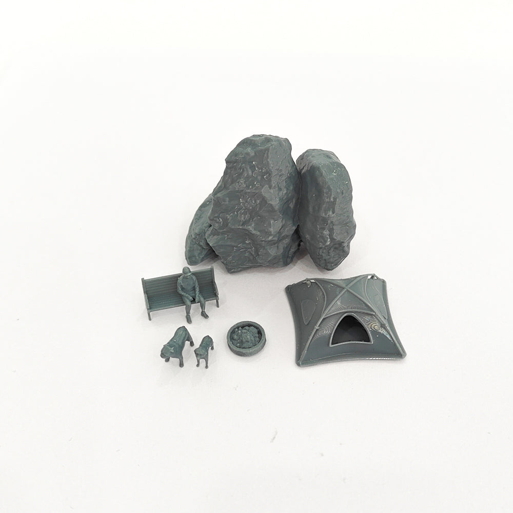 Yao's Studio LYTS036 The Camping Scene In Railway Model