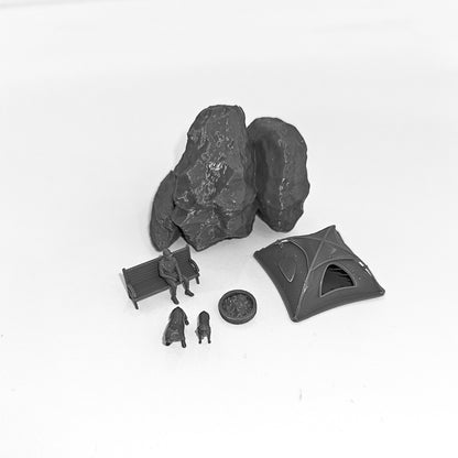 Yao's Studio LYTS036 The Camping Scene In Railway Model