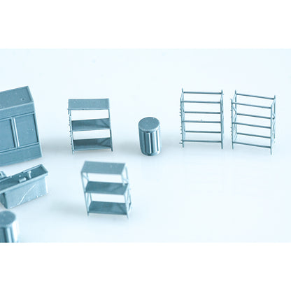 Yao's Studio LYTS039 Railway Scenery Market/Store Interior Accessories Set