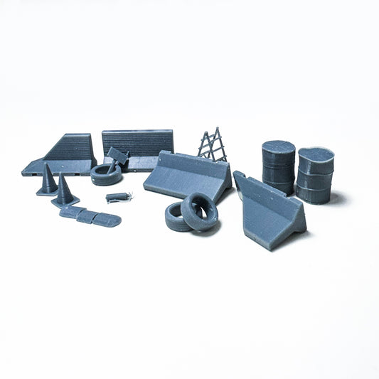 Yao's Studio LYTS043 Railway Scenery Gas Station Junk Stuff Set