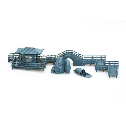 Yao's Studio LYTS045 Miniature Lake Pavilion Scene