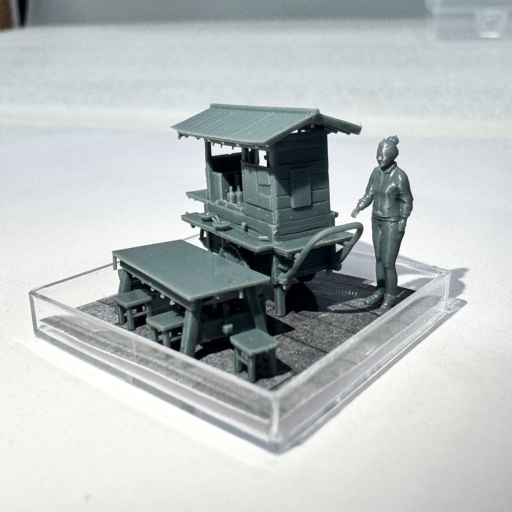 Yao's Studio LYTS050 S Scale Miniature Delicacies: Street-Side Snack Stalls, Breakfast Shops And Display Boxes For Miniature Pushcart Decorative Scenes