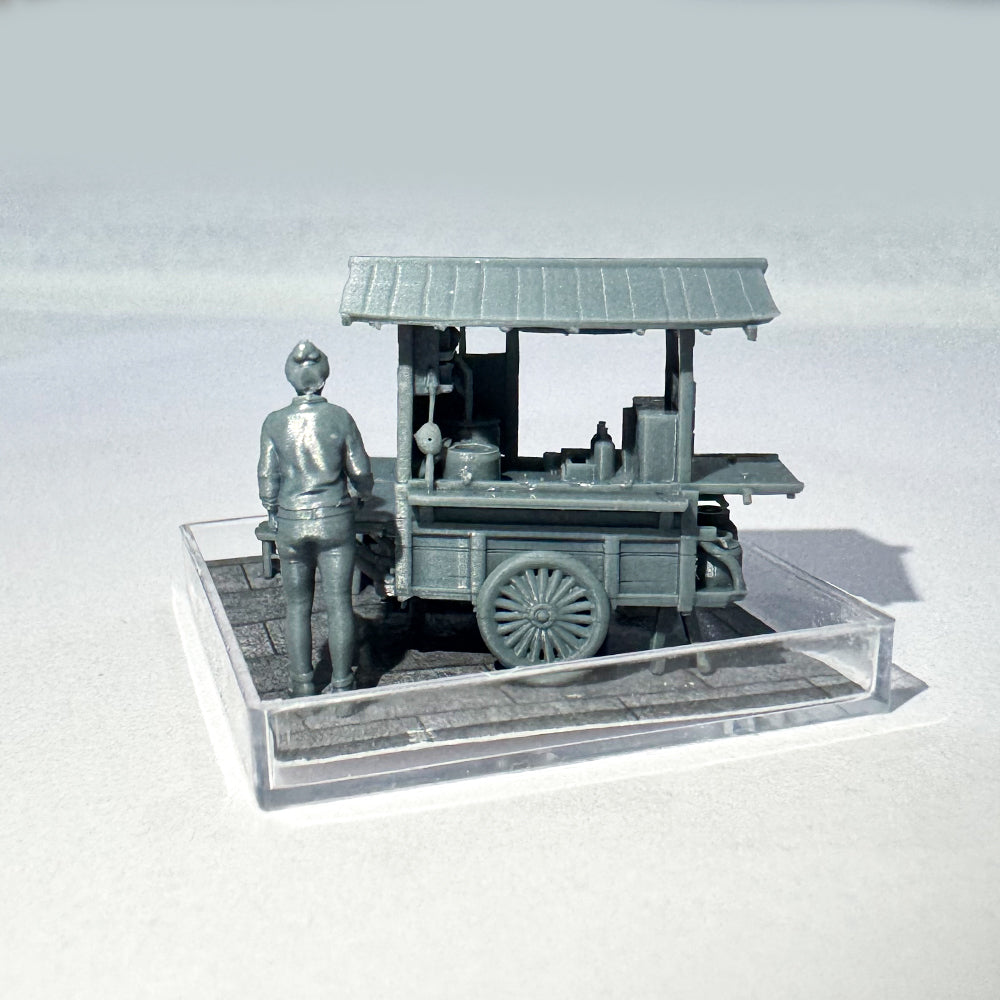 Yao's Studio LYTS050 S Scale Miniature Delicacies: Street-Side Snack Stalls, Breakfast Shops And Display Boxes For Miniature Pushcart Decorative Scenes