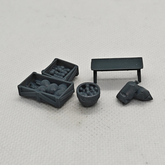 Yao's Studio LYTS058N Scale Diorama Vegetable Produce Market Warehouse Natural Elements