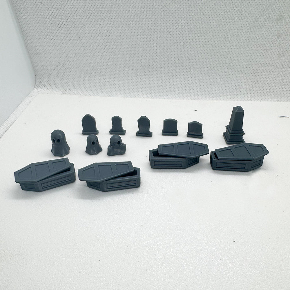 Yao's Studio LYTS063 Diorama 3D Model Railway Horror Train Scene Ghosts Coffins Gravestones