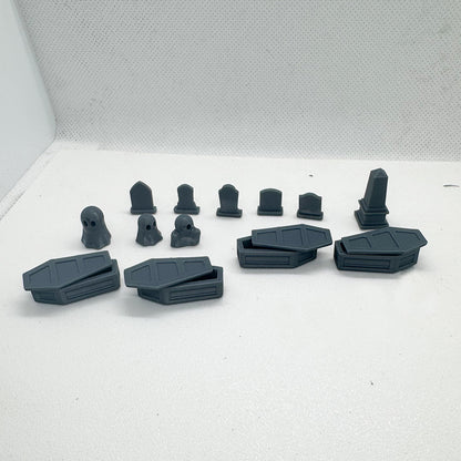 Yao's Studio LYTS063 Diorama 3D Model Railway Horror Train Scene Ghosts Coffins Gravestones