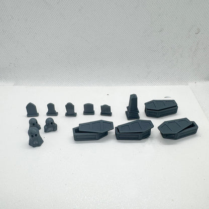 Yao's Studio LYTS063 Diorama 3D Model Railway Horror Train Scene Ghosts Coffins Gravestones