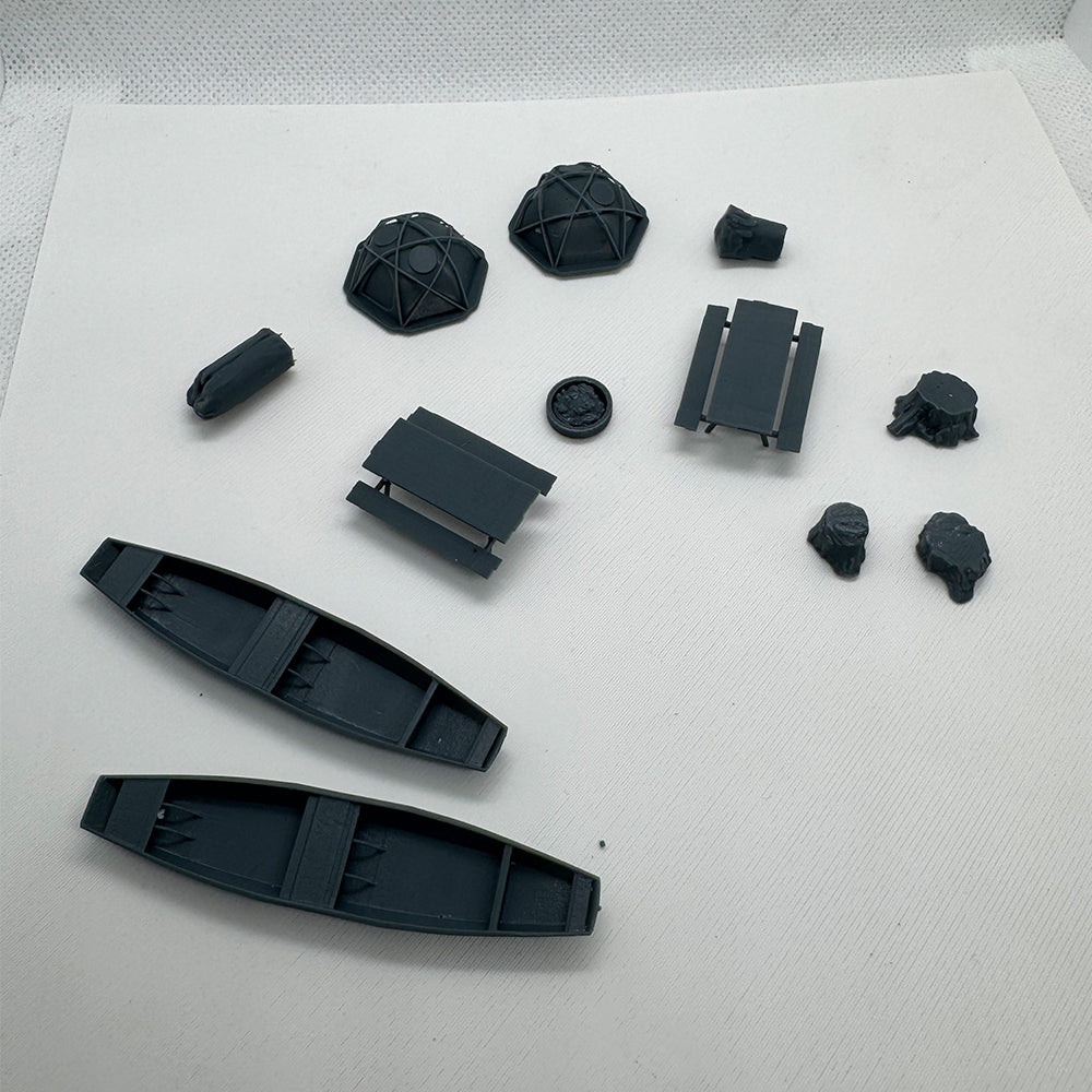 Yao's Studio LYTS066  Diorama 3D Camping Railway Train Layout Scene Dome Tent