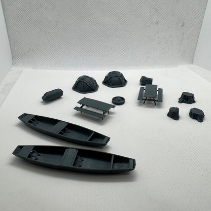 Yao's Studio LYTS066  Diorama 3D Camping Railway Train Layout Scene Dome Tent