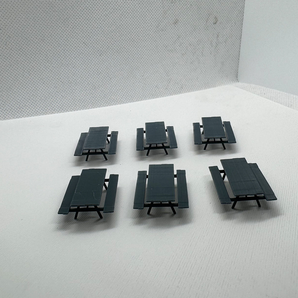 Yao's Studio LYTS073  Diorama 3D Railway Train Scene Picnic Table Camping 3D Printed Railway Train Layout Scene