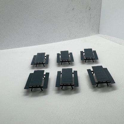 Yao's Studio LYTS073  Diorama 3D Railway Train Scene Picnic Table Camping 3D Printed Railway Train Layout Scene