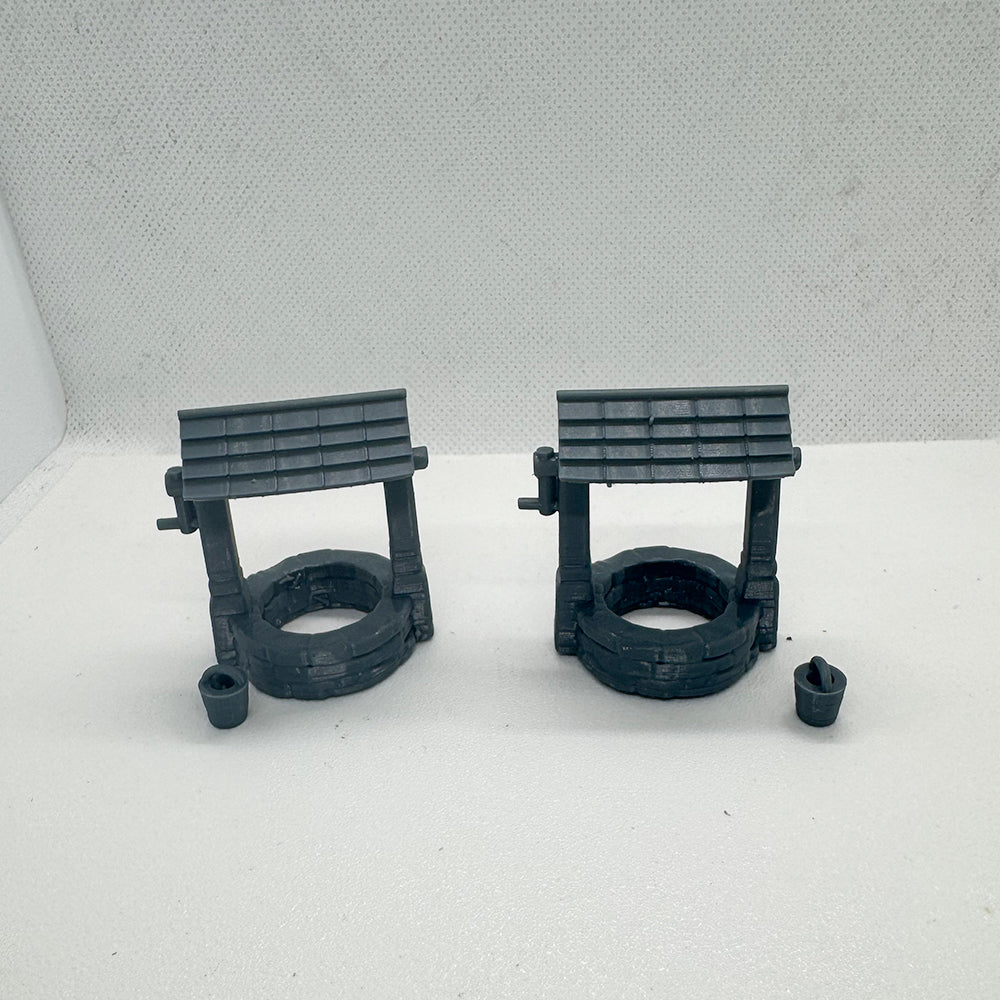 Yao's Studio LYTS077 Diorama 3D Railway Train Scene Old West Water Well