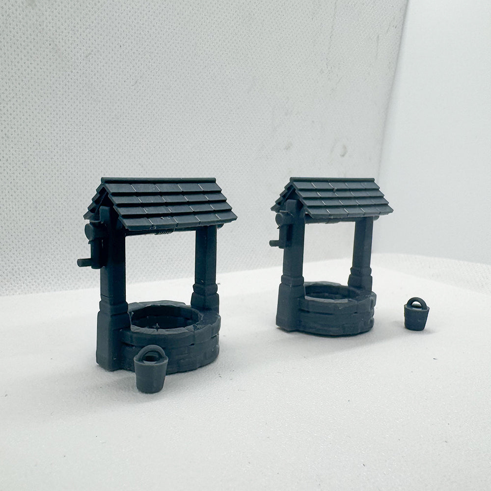 Yao's Studio LYTS077 Diorama 3D Railway Train Scene Old West Water Well