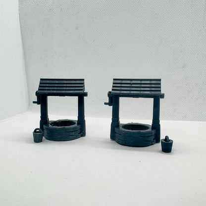 Yao's Studio LYTS077 Diorama 3D Railway Train Scene Old West Water Well