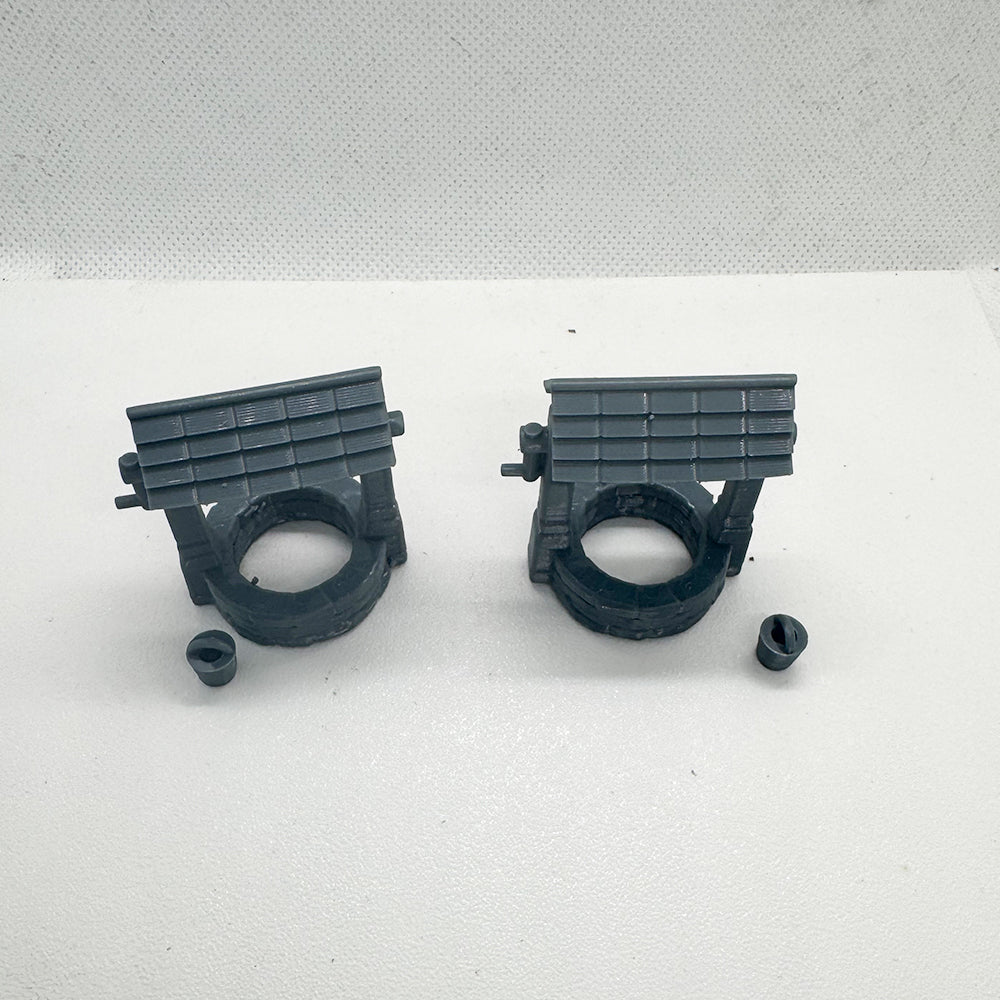 Yao's Studio LYTS077 Diorama 3D Railway Train Scene Old West Water Well