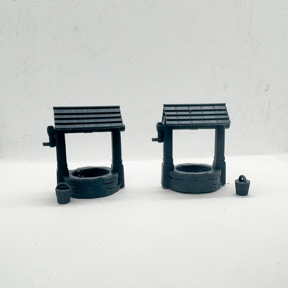 Yao's Studio LYTS077 Diorama 3D Railway Train Scene Old West Water Well