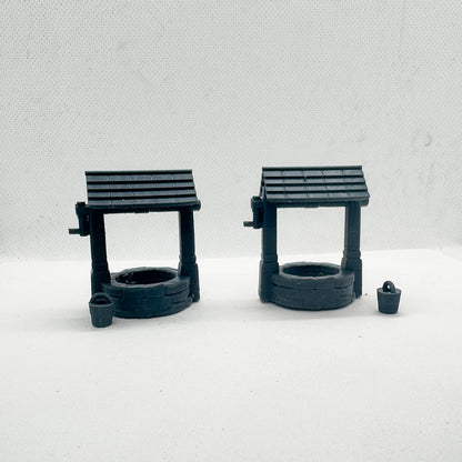 Yao's Studio LYTS077 Diorama 3D Railway Train Scene Old West Water Well