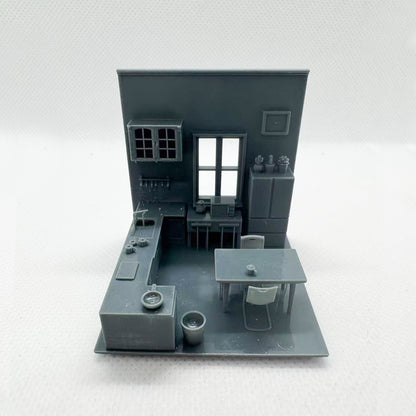 Yao's Studio LYTS012 1/S 1/L Miniature Scenes Simulated Kitchen And Dining Table Models Decorative Ornaments And Dollhouses