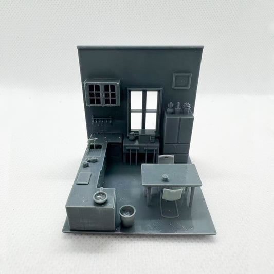 Yao's Studio LYTS012 1/S 1/L Miniature Scenes Simulated Kitchen And Dining Table Models Decorative Ornaments And Dollhouses