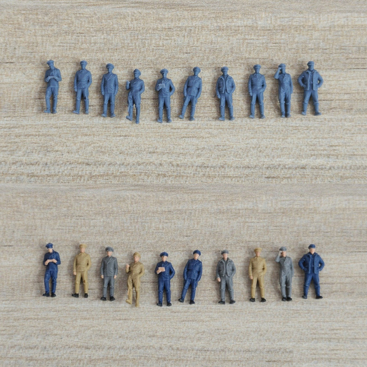 WWII German U-96 Submarine Deck Officers And Sailors 10 Miniature Figures Set MRY-SFW LYWF051