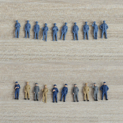 WWII German U-96 Submarine Deck Officers And Sailors 10 Miniature Figures Set MRY-SFW LYWF051