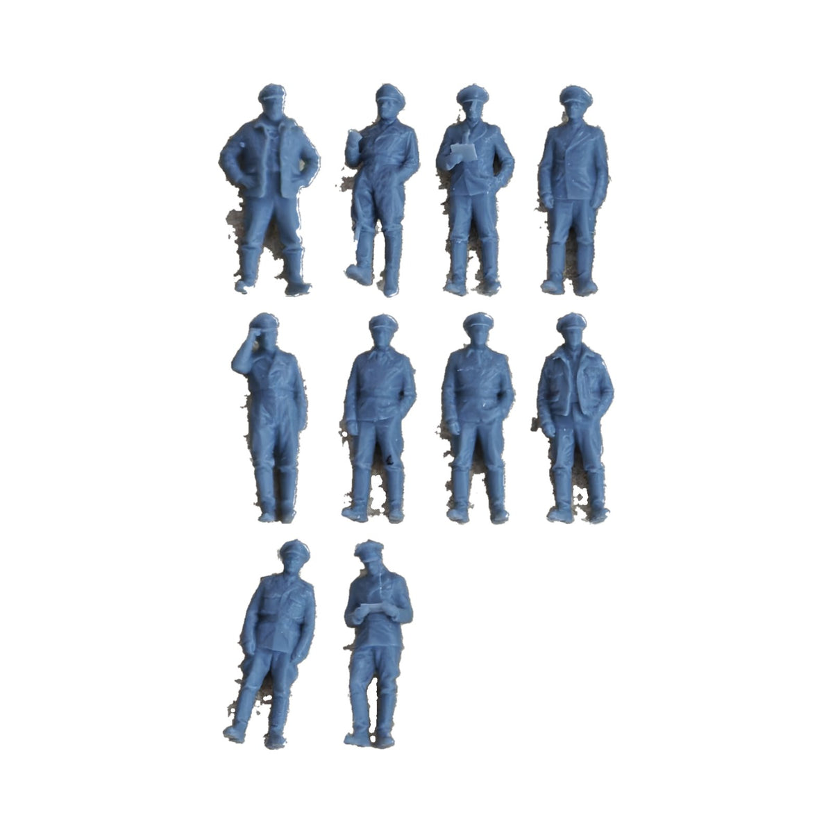 WWII German U-96 Submarine Deck Officers And Sailors 10 Miniature Figures Set MRY-SFW LYWF051