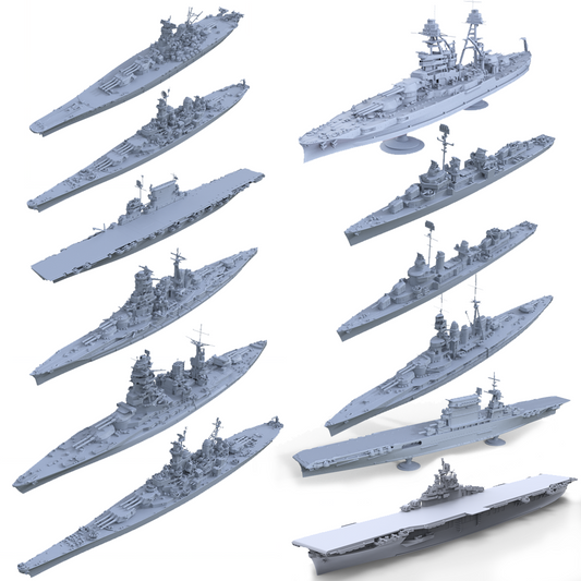 LYWS0001 Pacific War: U.S. vs. Japan Naval Showdown 12pcs