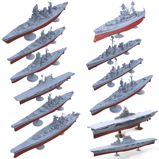 LYWS0001S Pacific War: U.S. vs. Japan Naval Showdown Full Hull 12pcs
