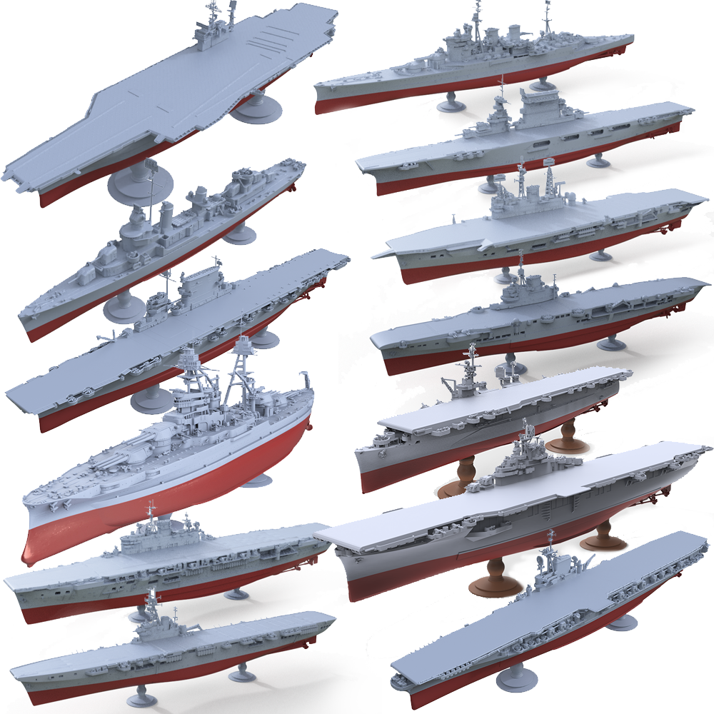 LYWS0005S Aircraft Carriers: Masters of the Sea Battle Groups Full Hull 13pcs