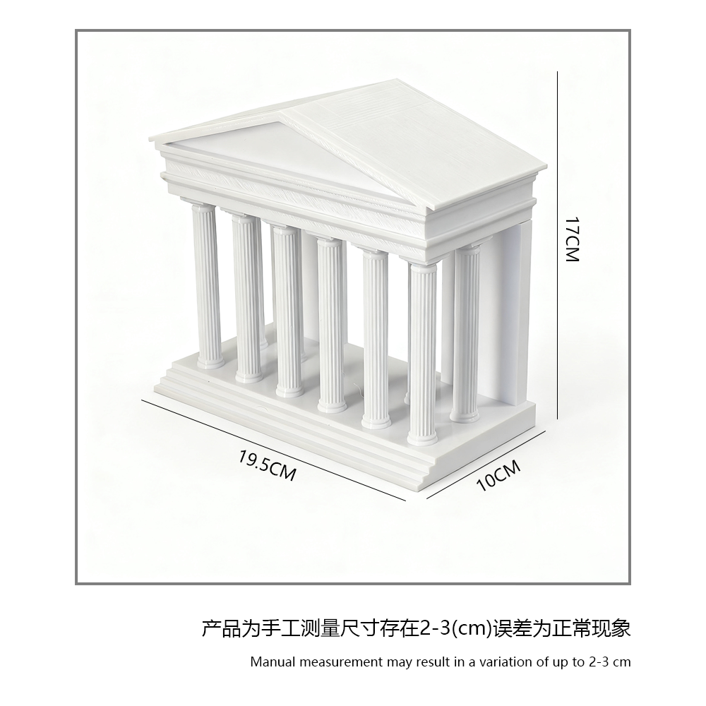 LYTP030B Roman Architecture Ornament ??Roman Temple 3D Printed Roman Architecture Aquarium Ornament- Compatible With Fish Tank & Most Aquariums