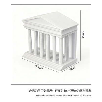 LYTP030B Roman Architecture Ornament ??Roman Temple 3D Printed Roman Architecture Aquarium Ornament- Compatible With Fish Tank & Most Aquariums