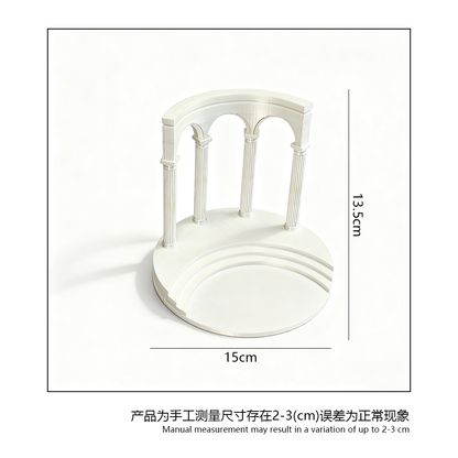 LYTP024B Roman Architecture Ornament Roman Column 3D Printed Roman Architecture Aquarium Decor Fish Tank Landscape Set With Hideout Caves