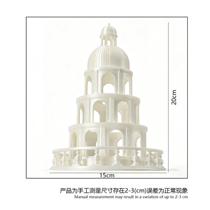 LYTP025B Roman Architecture Ornament Romanesque Castle 3D Printed Roman Architecture Aquarium Decor Fish Tank Landscape Set With Hideout Caves